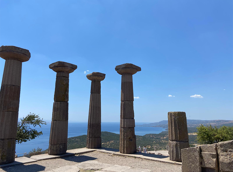 The wine of Assos across from Lesbos.